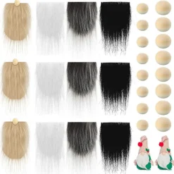 Tomte skägg av konstgjord päls, tomte skägg av material, tomte skägg av konstgjord päls> Tillbehör