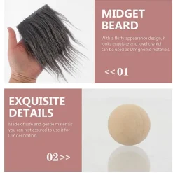 Tomte skägg av konstgjord päls, tomte skägg av material, tomte skägg av konstgjord päls><noscript><img width=