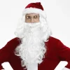 Tomte Skägg Peruk Hatt Set, Tomte Peruk, Karaktärskostym Vitt Skägg Tomte Peruk> Tillbehör