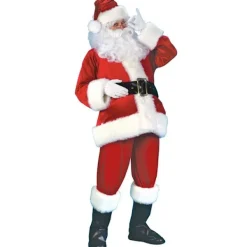 Tomtedräkt 7 delar komplett juldräkt för vuxna Cosplay Tomtedräkt plus älva plus tomte l(160-178cm)> Dräkter