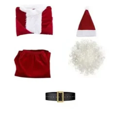 Tomtedräkt komplett femdelad set / Tomte - Jultomte - Jul M><noscript><img width=