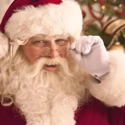 Tomteglasögon Tomtedräkt Retro Runda Nickelfärgade Glasögon Tomte med Runda Linser><noscript><img width=