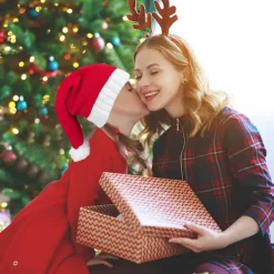 Tomtehatt - Stickad Varm Rolig Mössa För Vuxna Och Barn><noscript><img width=