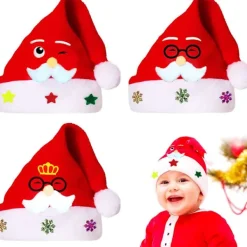 Tomteluva, 3 stycken tomteluvor, jultomteluvor, tomteluva för helgdagar> Huvudbonader