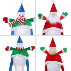 Tomteluva Jul Rekvisita Nyår Rolig Julhatt Vuxna Barn Juldekorationer Till Hemma Jultomten><noscript><img width=