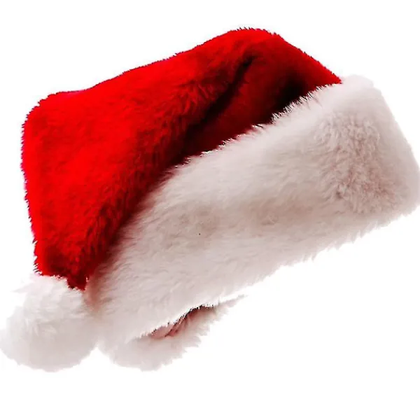 Tomteluva Julhatt Julaftonskostym Utklädnad Plysch Tjock Tomteluva Vuxen> Huvudbonader