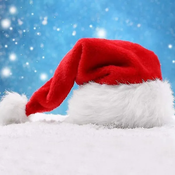 Tomteluva Julhatt Julaftonskostym Utklädnad Plysch Tjock Tomteluva Vuxen> Huvudbonader