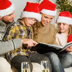 Tomteluva, Julhatt, Unisex Sammet Julluvor Extra Tjockt Foder, Tomteluva Vuxen för Kvinnor Män Julhelg><noscript><img width=