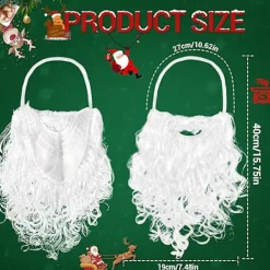 Tomteluvor Tomteskägg och Tomteperuk Juldekorationer Julhatt Skägg och Peruk Set för Vuxna Familjefester Presenter Fancy Nyhet Kostymklänning 3x Santa Beards | Fyndiq> Tillbehör