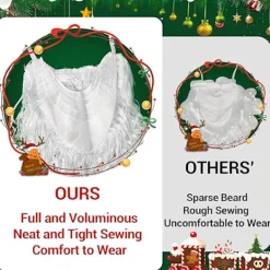 Tomteluvor Tomteskägg och Tomteperuk Juldekorationer Julhatt Skägg och Peruk Set för Vuxna Familjefester Presenter Fancy Nyhet Kostymklänning 3x Santa Beards | Fyndiq><noscript><img width=