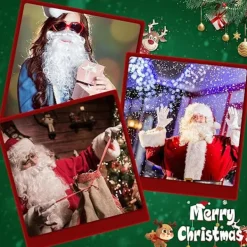 Tomteluvor Tomteskägg och Tomteperuk Juldekorationer Julhatt Skägg och Peruk Set för Vuxna Familjefester Presenter Fancy Nyhet Kostymklänning 3x Santa Beards | Fyndiq><noscript><img width=
