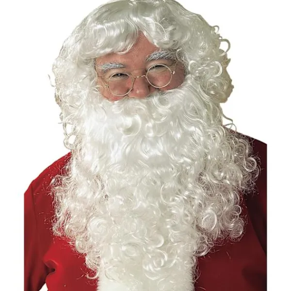 Tomteperuk och skägg för vuxna, en one-size-kostym för julhelgen> Tillbehör