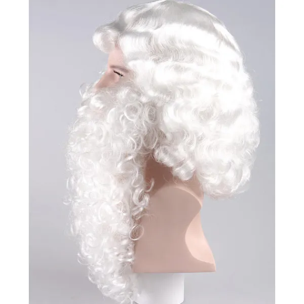 Tomteperuk och skägg för vuxna, en one-size-kostym för julhelgen> Tillbehör