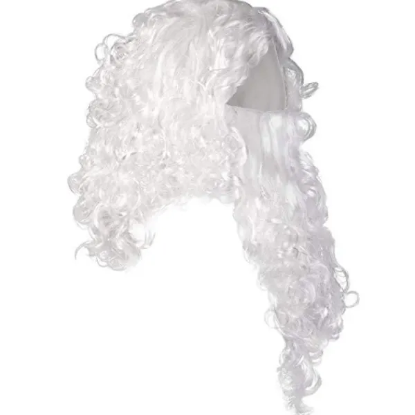 Tomteperuk och skägg för vuxna, en one-size-kostym för julhelgen> Tillbehör