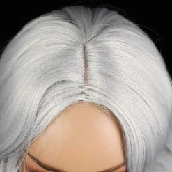 Tomteskägg och Peruk Set Deluxe Jultomte Hår med Skägg Falsk Mustasch Jul Tomte Cosplay Kostym Tillbehör Vit><noscript><img width=