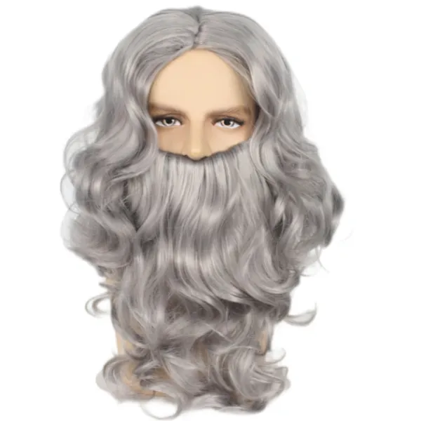 Tomteskägg och Perukset för Vuxna, Tomte Skägg och Peruk Tomtedräkt Tillbehör Set för Jul Barn Födelsedag> Peruker