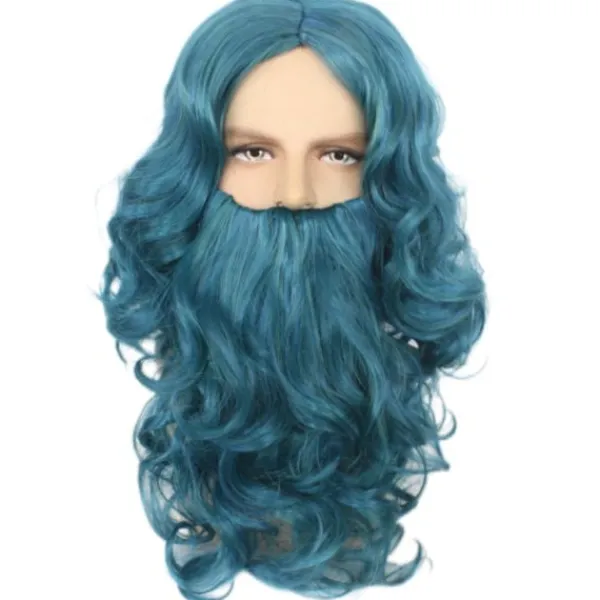 Tomteskägg och Perukset för Vuxna, Tomte Skägg och Peruk Tomtedräkt Tillbehör Set för Jul Barn Födelsedag> Peruker