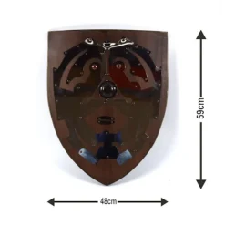 CherrysC Trä / metall Legend of Zelda Curved Shield SWE90 one size><noscript><img width=