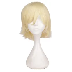 Trendig Kort Rak Cosplay Kostym Peruk För Män> Peruker