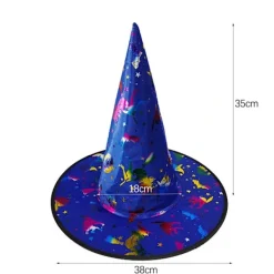 Trollkarlshatt Partyhatt ORANGE Orange> Huvudbonader