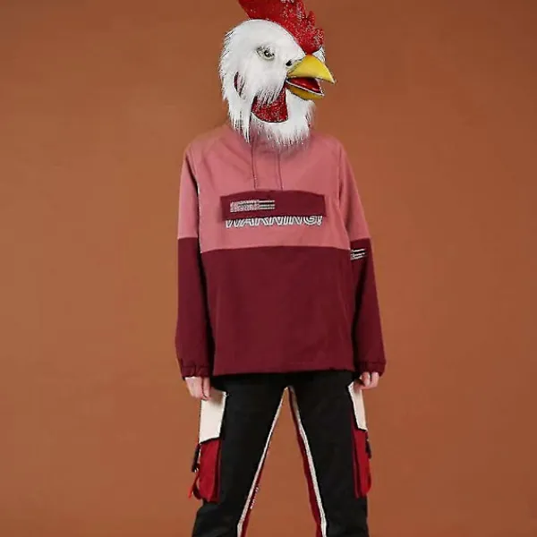 FMYSJ Tuppdräkt Kyckling Cosplay Djur Halloween Kostym Party Latex Kostym (vit tupp) (FMY)> Masker