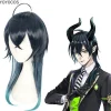 Twisted Wonderland Cosplay Malleus Draconia Cosplay Wig Diasomnia Gradient Long Hair Heat Resistant Synthetic Hair> Peruker