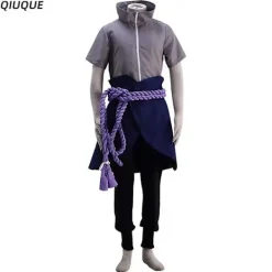 KOOLMEI Uchiha Sasuke Cosplay Kostym Peruk Anime Kostym Halloween Comic Kläder Outfit M><noscript><img width=
