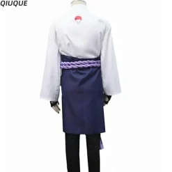 KOOLMEI Uchiha Sasuke Cosplay Kostym Peruk Anime Kostym Halloween Comic Kläder Outfit M><noscript><img width=