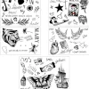 Ultimat tatueringsset - över 65 tatueringar - perfekt för konserter, halloween, cosplay, utklädnad> Smink
