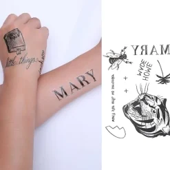 Ultimat tatueringsset - över 65 tatueringar - perfekt för konserter, halloween, cosplay, utklädnad><noscript><img width=