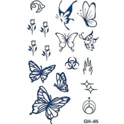 Unisex Arm Body Temporary Tattoo Magic Sticker Waterproof Long Lasting Body Art Stickers> Smink