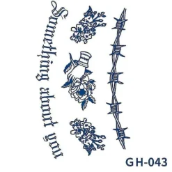 Unisex Arm Body Temporary Tattoo Magic Sticker Waterproof Long Lasting Body Art Stickers> Smink