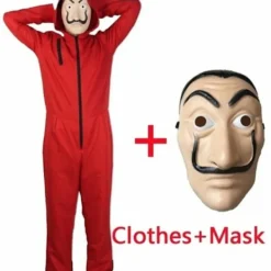 Jettbuying Unisex för Salvador Dali La Casa De Papel Money Heist Cosplay H L><noscript><img width=