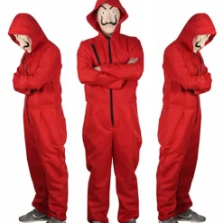 Jettbuying Unisex för Salvador Dali La Casa De Papel Money Heist Cosplay H XL> Dräkter