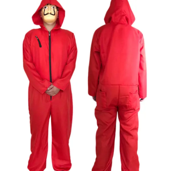 Jettbuying Unisex för Salvador Dali La Casa De Papel Money Heist Cosplay H XL> Dräkter