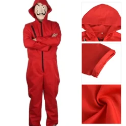 Jettbuying Unisex för Salvador Dali La Casa De Papel Money Heist Cosplay H XL><noscript><img width=