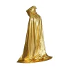 Unisex Huva Kåpa Rulle Cape Lek Familj Kostymer Full Längd Kåpa Halloween Jul Ytterkläder (Guld)> Dräkter