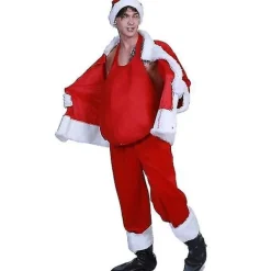 Unisex Magtröja för Jultomten, Falsk Mage, Jultomte-Rekvisita för Cosplay-Kostymtillbehör><noscript><img width=