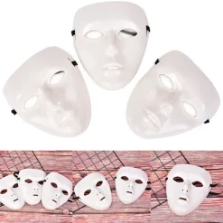 HEET Unisex Mask i Plast Maskeradfest Spöke Teaterrekvisita Dans><noscript><img width=