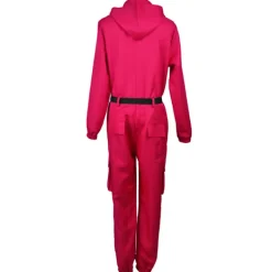 Unisex Squid Game 2 Kostym Cosplay Jumpsuit + Squid Game Mask Halloween Outfit Gåva L LL{azc} L triangle> Dräkter