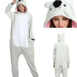 Unisex Vuxen Kigurumi Djurkaraktär Kostym Onesie Pyjamas Heldräkt Z M> Dräkter