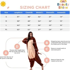 Unisex Vuxen Tecknad Kostym Halloween Jul Pyjamas Jumpsuit Onesies Plysch Cosplay Pyjamas Apa M_tfrf><noscript><img width=