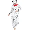 Unisex Vuxen Tecknad Kostym Halloween Jul Pyjamas Jumpsuit Onesies Plysch Cosplay Pyjamas Dalmatiner S_tfrf> Dräkter