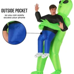 Uppblåsbar Alien Abduction-dräkt för vuxna - Rolig Halloween-outfit [JUN]><noscript><img width=