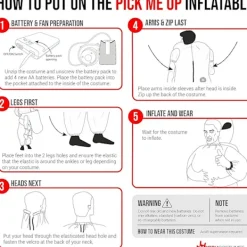 Uppblåsbar Alien Kostym för Halloween Cosplay & Fester[JUN] child><noscript><img width=