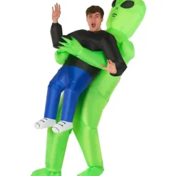 Uppblåsbar Alien Kostym för Vuxna, Alien Kidnappningskostym, Kidnappad av Alien Kostym, Roliga Uppblåsbara Halloween Kostymer för Vuxna V . adult> Dräkter