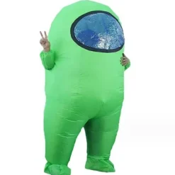 Uppblåsbar Among Us Kostym Toikido Yume Cosplay Halloween Bokvecka Blås Upp ..+ Grön-FF- Blå Vuxen För 150-190cm Kid For 130-150cm> Dräkter