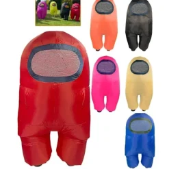 Uppblåsbar Among Us Kostym Toikido Yume Cosplay Halloween Bokvecka Blås Upp ..+ Grön-FF- Blå Vuxen För 150-190cm Kid For 130-150cm><noscript><img width=