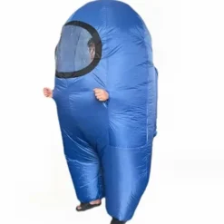 Uppblåsbar Among Us-dräkt - Blå Toikido Cosplay för Halloween [JUN] Kids For 135-150cm><noscript><img width=