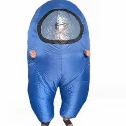 Uppblåsbar Among Us-dräkt - Blå Cosplay-outfit för Halloween & fester [JUN] Kids For 135-150cm> Dräkter